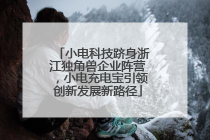 小电科技跻身浙江独角兽企业阵营，小电充电宝引领创新发展新路径