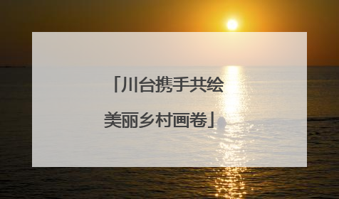 川台携手共绘美丽乡村画卷