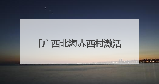广西北海赤西村激活“农文旅学”产业