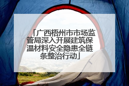 广西梧州市市场监管局深入开展建筑保温材料安全隐患全链条整治行动