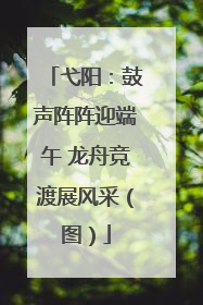弋阳：鼓声阵阵迎端午 龙舟竞渡展风采（图）