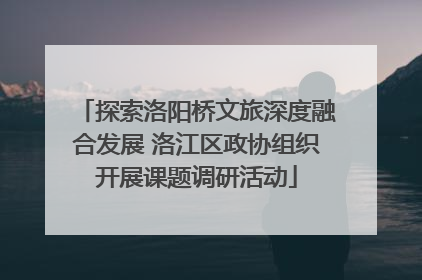 探索洛阳桥文旅深度融合发展 洛江区政协组织开展课题调研活动