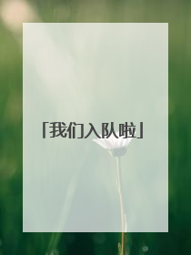 我们入队啦