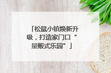 松鼠小镇焕新升级，打造家门口“量贩式乐园”