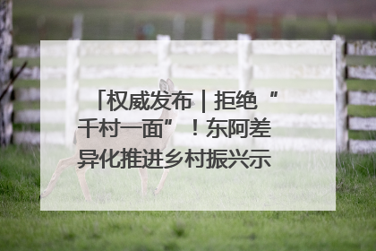 权威发布｜拒绝“千村一面”！东阿差异化推进乡村振兴示范片区建设
