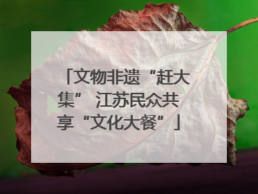 文物非遗“赶大集” 江苏民众共享“文化大餐”