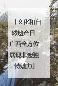 文化和自然遗产日 广西全方位展现非遗独特魅力