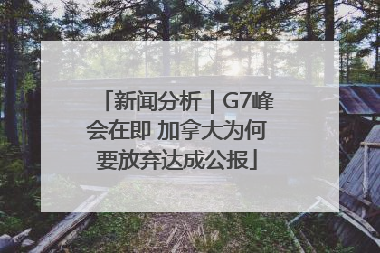新闻分析｜G7峰会在即 加拿大为何要放弃达成公报