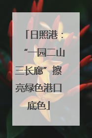 日照港：“一园二山三长廊”擦亮绿色港口底色