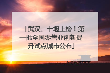 武汉、十堰上榜！第一批全国零售业创新提升试点城市公布
