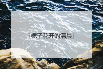 栀子花开的清晨