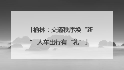 榆林：交通秩序焕“新” 人车出行有“礼”