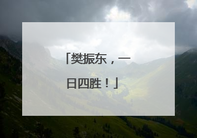 樊振东，一日四胜！