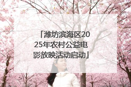 潍坊滨海区2025年农村公益电影放映活动启动