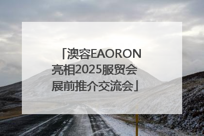澳容EAORON亮相2025服贸会展前推介交流会