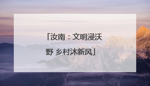 汝南：文明浸沃野 乡村沐新风