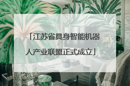 江苏省具身智能机器人产业联盟正式成立