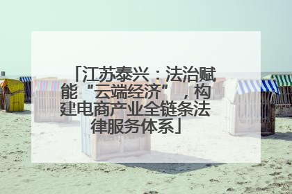 江苏泰兴：法治赋能“云端经济”，构建电商产业全链条法律服务体系