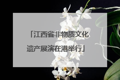 江西省非物质文化遗产展演在港举行