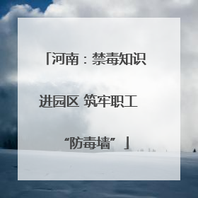河南：禁毒知识进园区 筑牢职工“防毒墙”