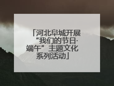 河北阜城开展“我们的节日·端午”主题文化系列活动