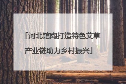 河北馆陶打造特色艾草产业链助力乡村振兴