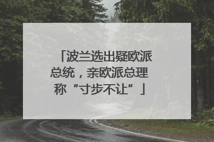 波兰选出疑欧派总统，亲欧派总理称“寸步不让”