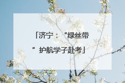 济宁：“绿丝带”护航学子赴考
