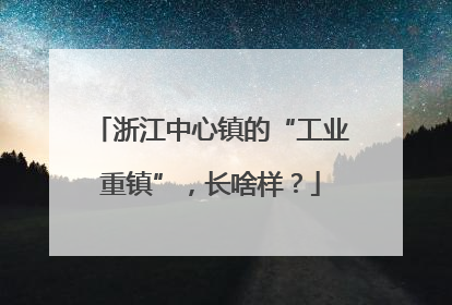 浙江中心镇的“工业重镇”，长啥样？