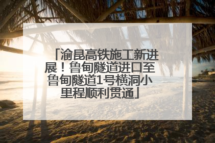 渝昆高铁施工新进展！鲁甸隧道进口至鲁甸隧道1号横洞小里程顺利贯通