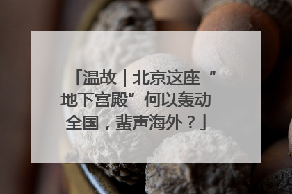 温故｜北京这座“地下宫殿”何以轰动全国，蜚声海外？