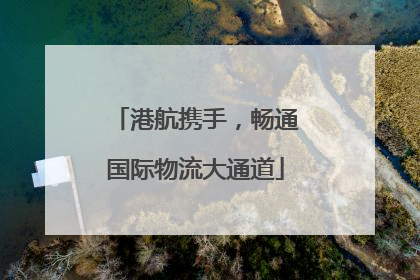 港航携手，畅通国际物流大通道