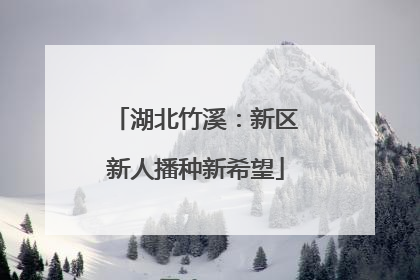湖北竹溪：新区新人播种新希望