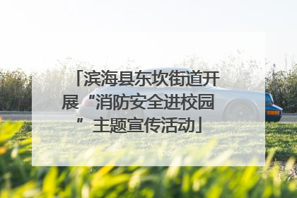 滨海县东坎街道开展“消防安全进校园”主题宣传活动
