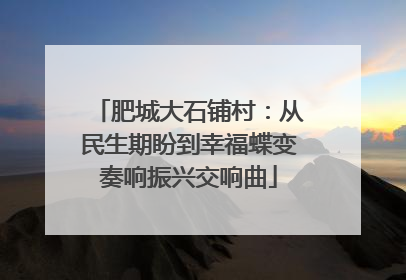 肥城大石铺村：从民生期盼到幸福蝶变奏响振兴交响曲