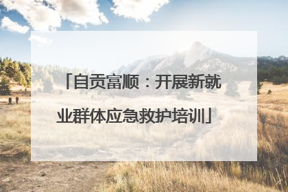 自贡富顺：开展新就业群体应急救护培训