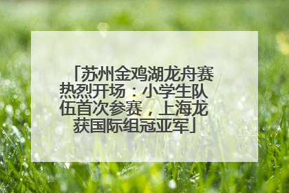 苏州金鸡湖龙舟赛热烈开场：小学生队伍首次参赛，上海龙获国际组冠亚军