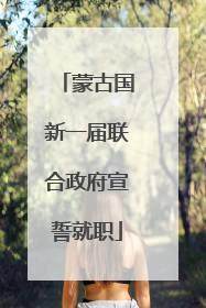 蒙古国新一届联合政府宣誓就职