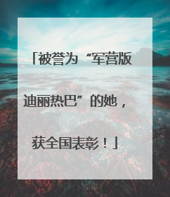 被誉为“军营版迪丽热巴”的她，获全国表彰！