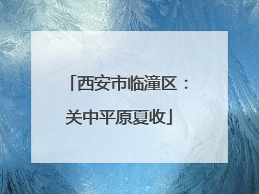 西安市临潼区：关中平原夏收