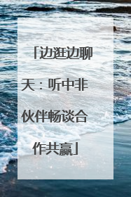 边逛边聊天：听中非伙伴畅谈合作共赢