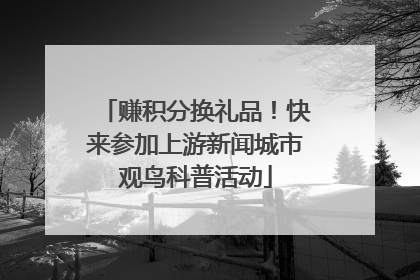 赚积分换礼品！快来参加上游新闻城市观鸟科普活动