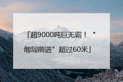 超9000吨巨无霸！“匍匐前进”超过60米