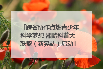 跨省协作点燃青少年科学梦想 湘黔科普大联盟（新晃站）启动