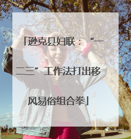 逊克县妇联：“一二三”工作法打出移风易俗组合拳