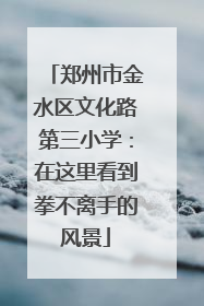郑州市金水区文化路第三小学：在这里看到拳不离手的风景