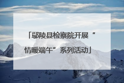 鄢陵县检察院开展“情暖端午”系列活动