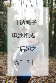 钠离子电池将成“后起之秀”？