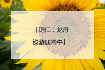 铜仁：龙舟巡游迎端午