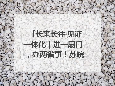 长来长往·见证一体化｜进一扇门，办两省事！苏皖“孪生”丹阳如何做到的？